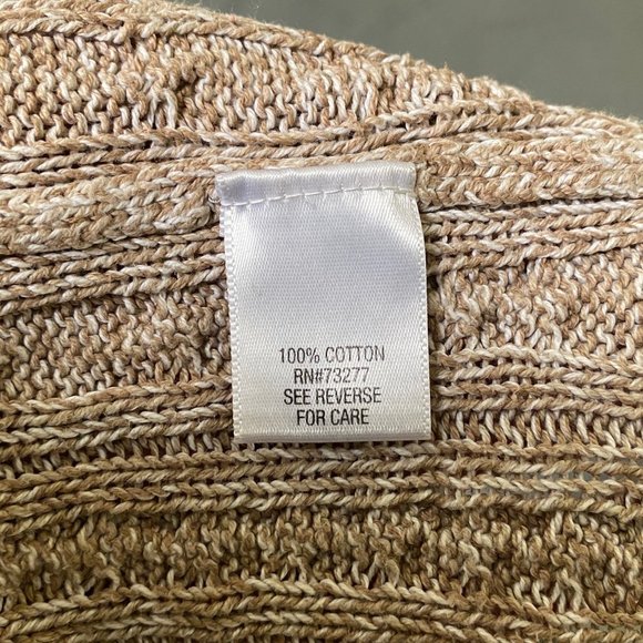 Croft & Barrow Women's Brown Cable Knit Sweater, Medium, Pre-owned - Picture 6 of 7